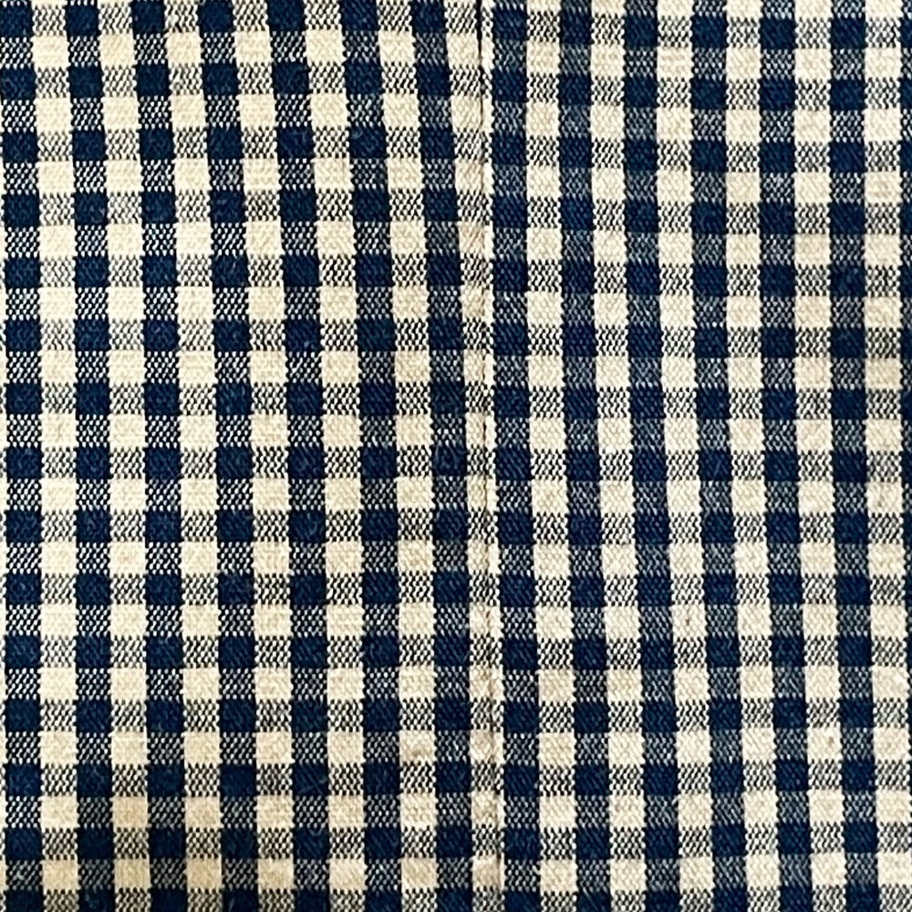 Orivs Classic Blue and Tan Gingham Three-Button Sport Coat Blazer Size 38R - Picture 8 of 16